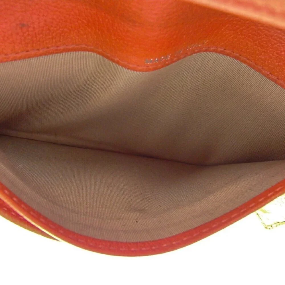 CHANEL Purse Orange Silver Women Authentic secondhand - Picture 8 of 9